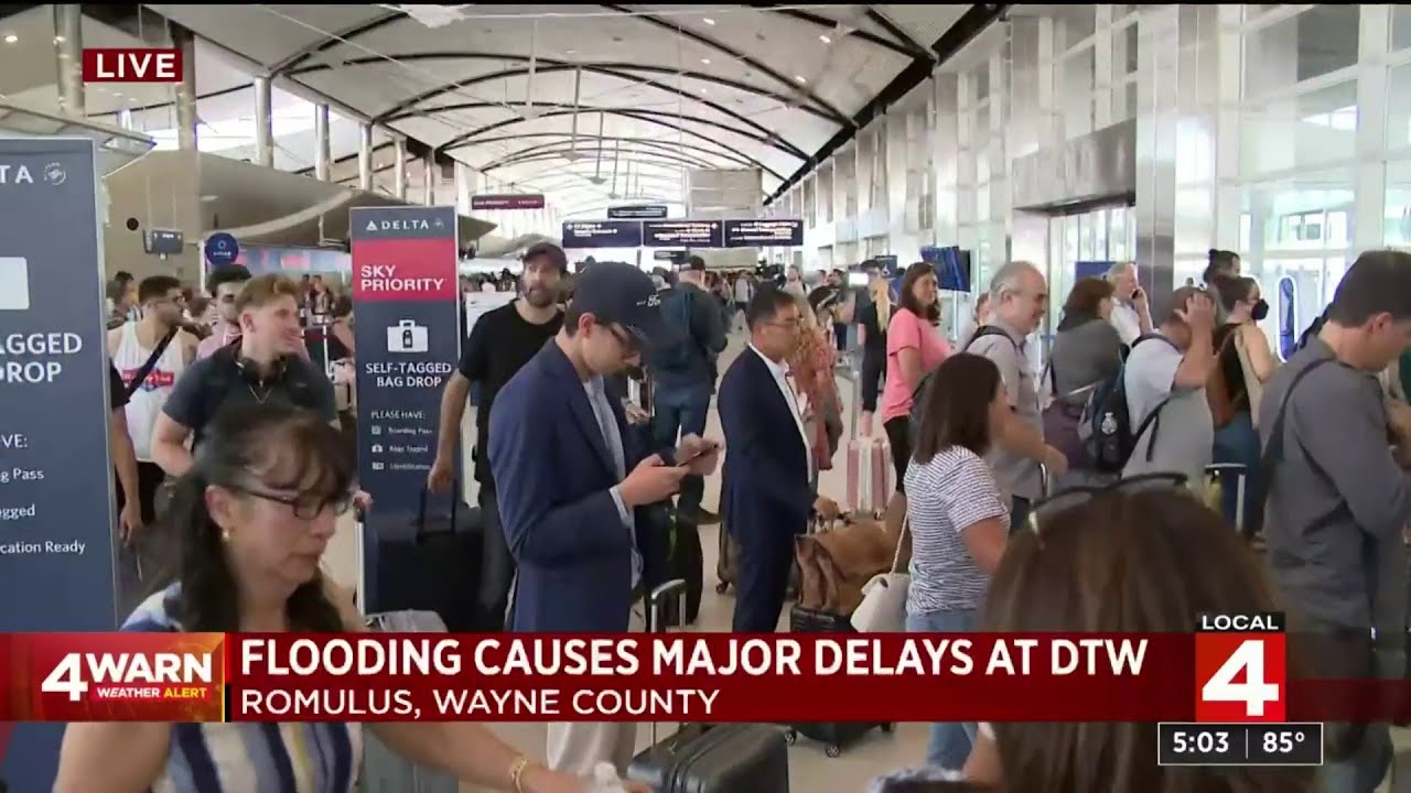 Flooding Cause Major Issues At Detroit Metro Airport | Detroit News