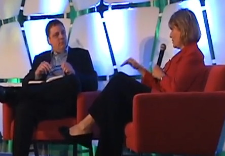 Michael Arrington and Yahoo CEO Carol Bartz