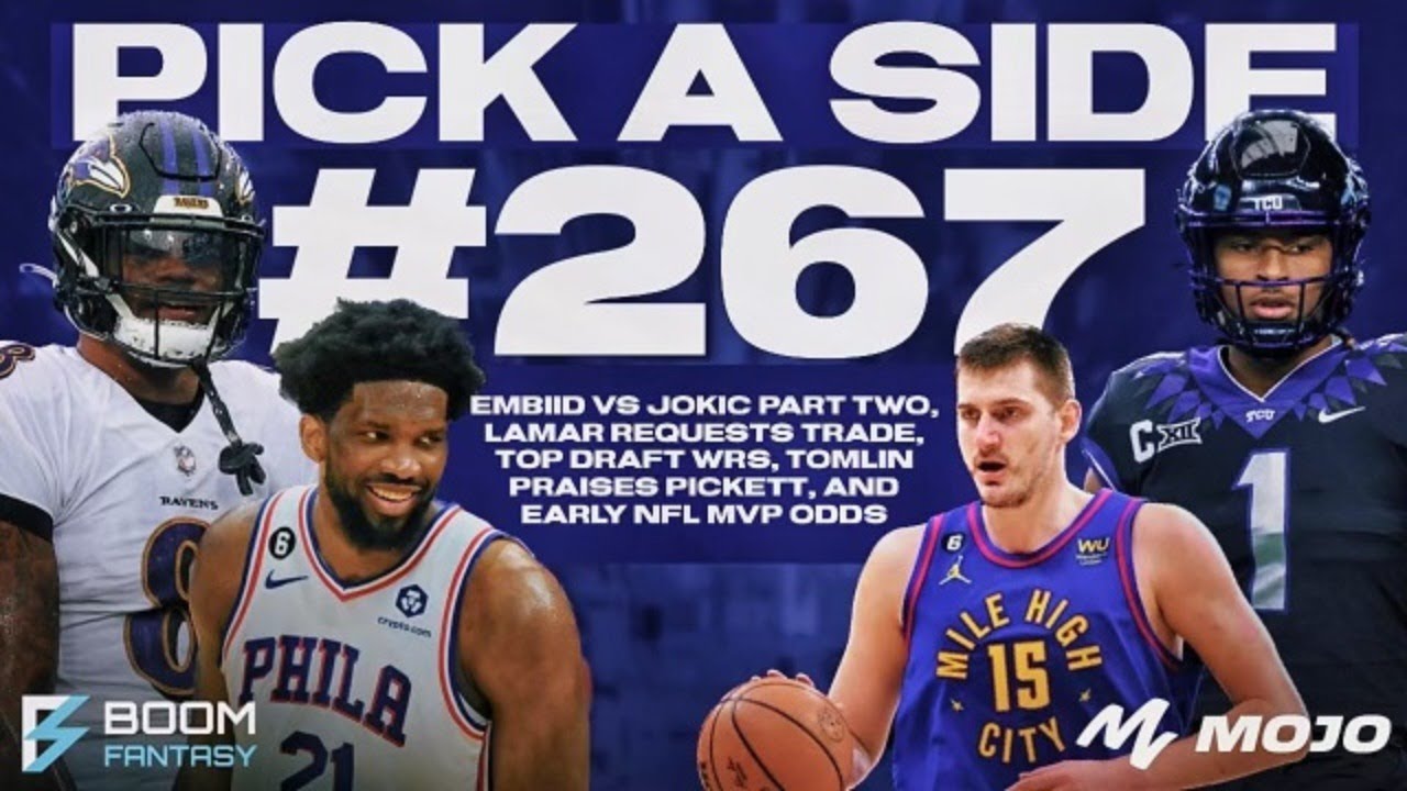 #267 Embiid Shades Jokic, Lamar Requests Trade, Top NFL Draft WRs, Wolves Win Streak, and More