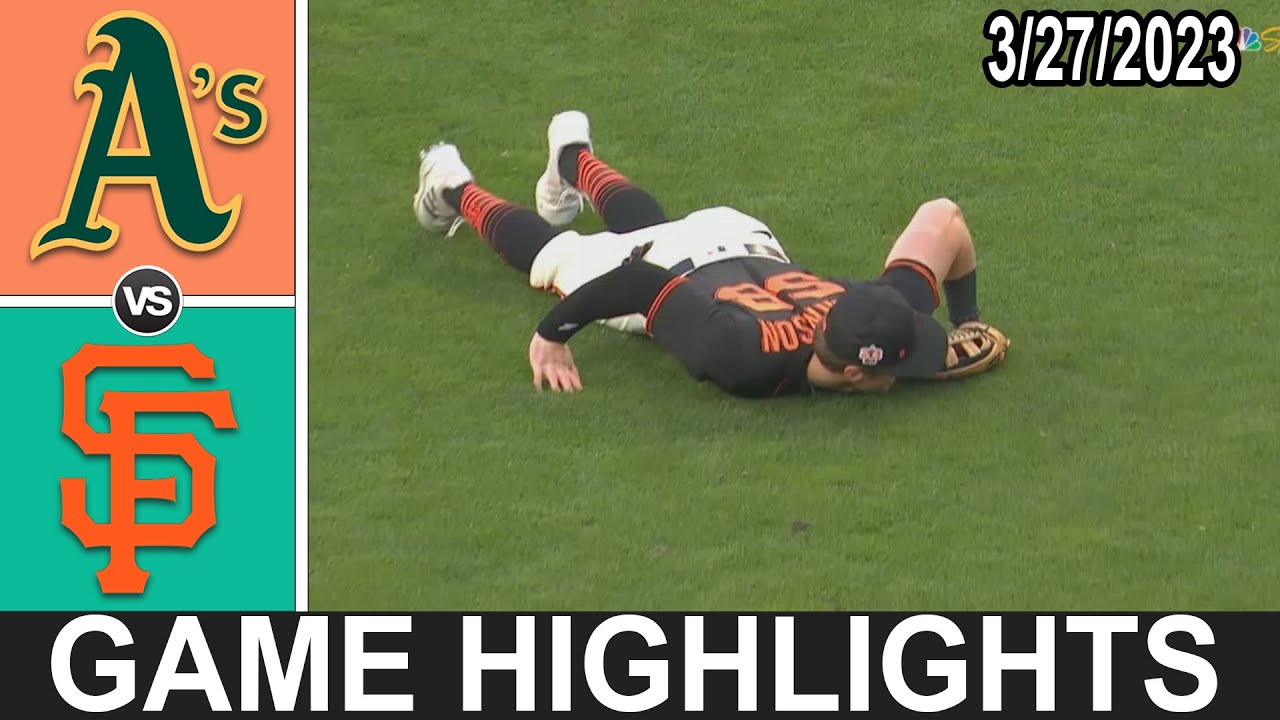 Giants vs Oakland Athletics (3/27/23) Game Highlights | 2023 Spring Training MLB Highlights