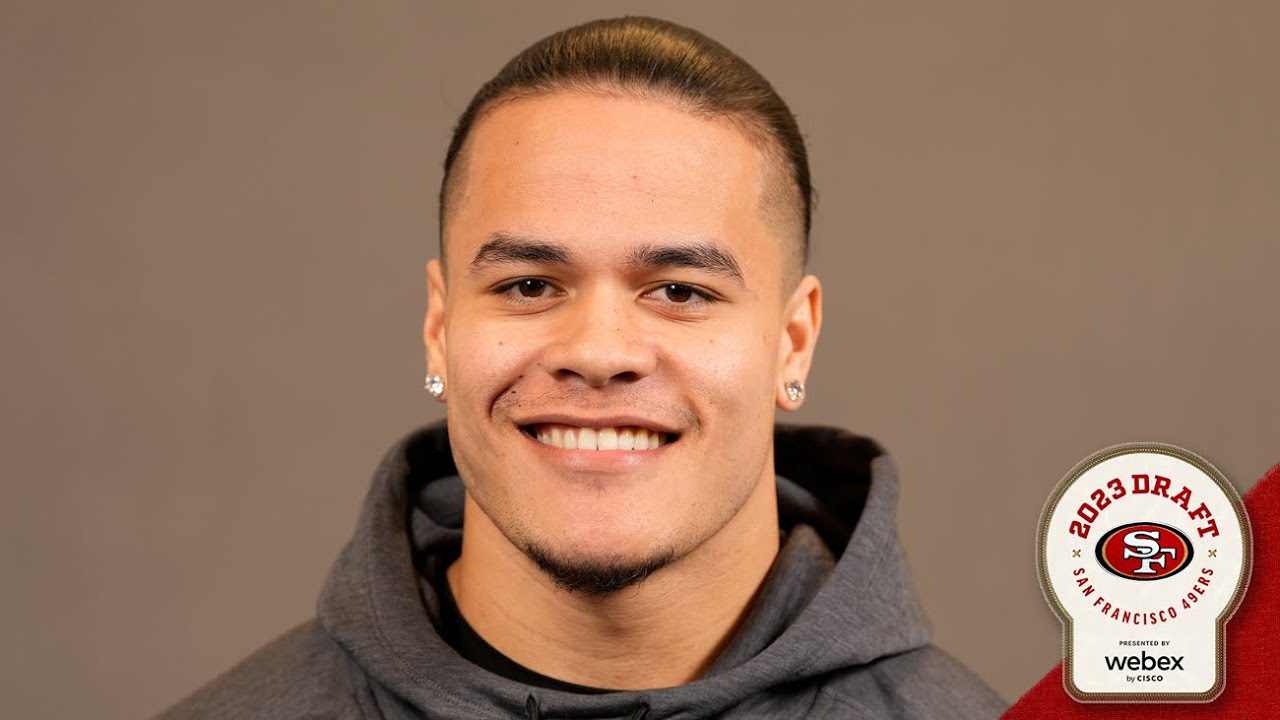 49ers Introduce Third Round Pick Te Cameron Latu