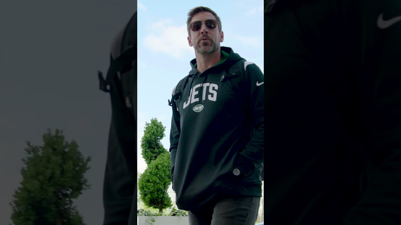 Aaron Rodgers Arrives At 1 Jets Drive | #shorts