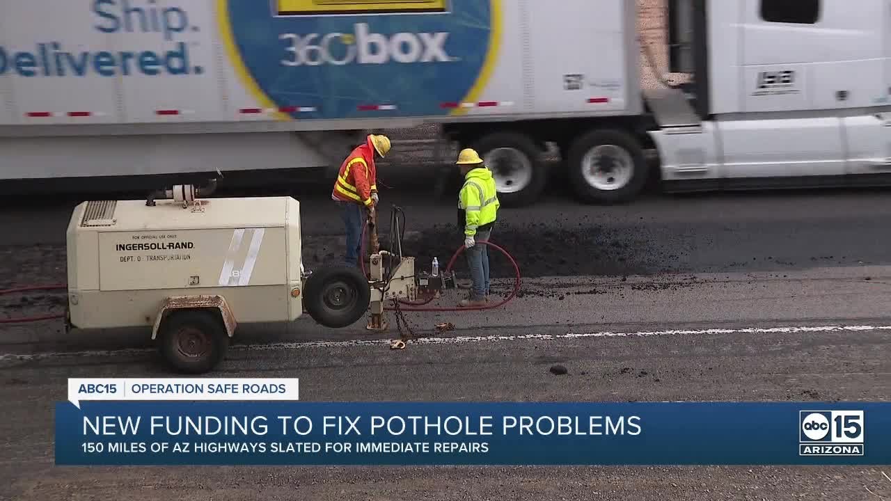 Arizona Transportation Board Approves Pothole Freeway Repairs