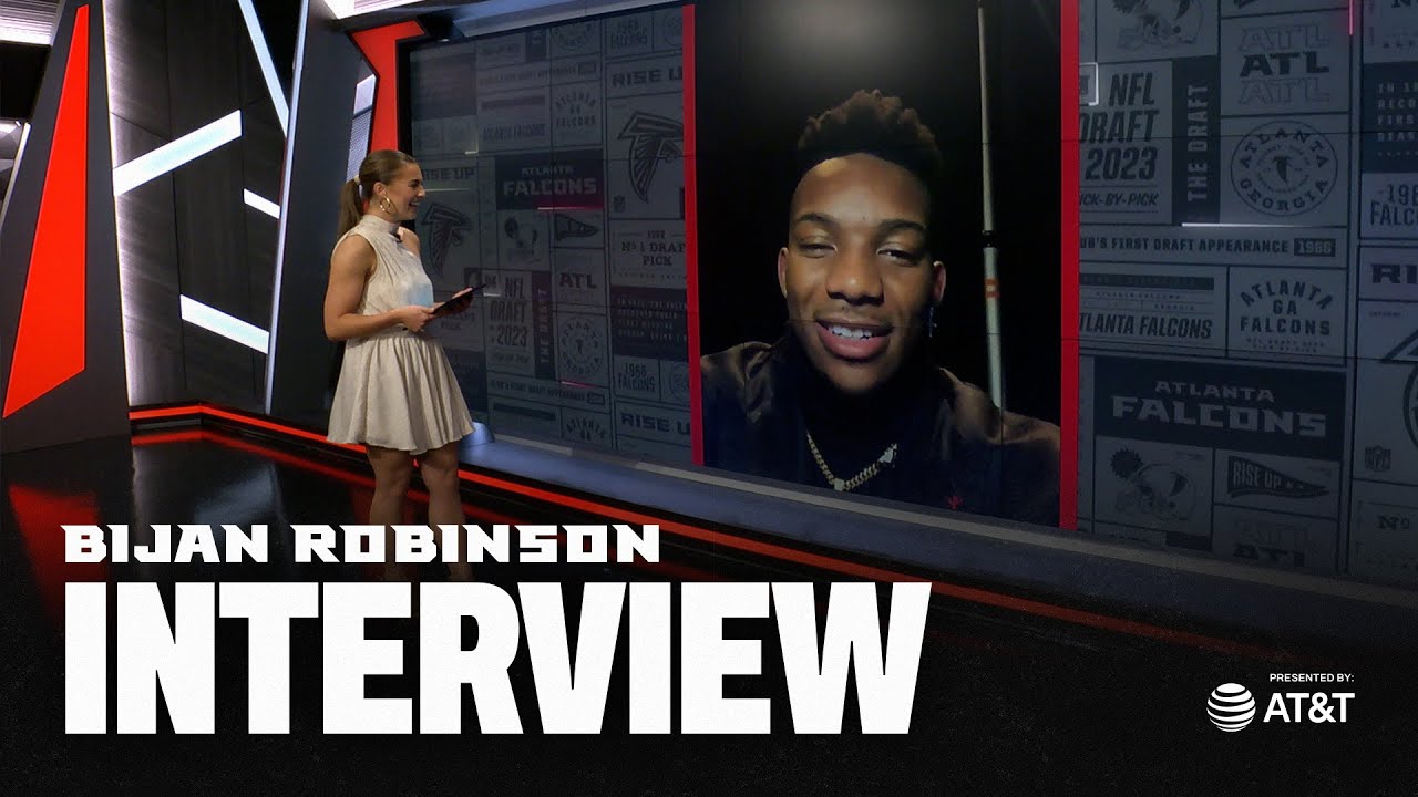 Bijan Robinson’s First Reactions After Being Drafted Eighth Overall | Interviews