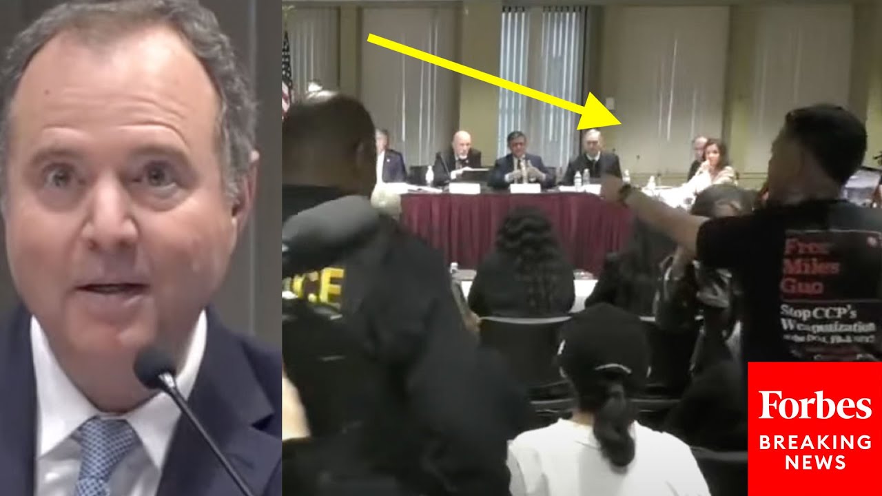 Breaking News: Adam Schiff’s Defense Of Bragg Interrupted By Protester Prompting Nypd Response