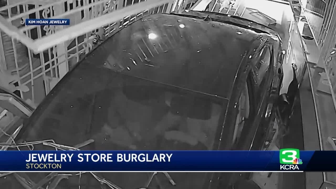 Burglars Ram Car Into Stockton Jewelry Store