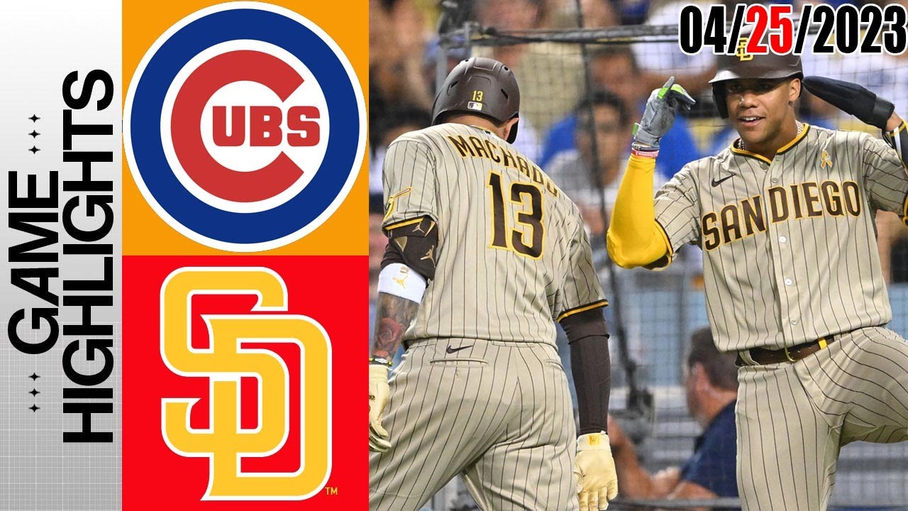 Chicago Cubs Vs San Diego Padres Full Game Highlights | Mlb To Day April 25, 2023 | Mlb 2023