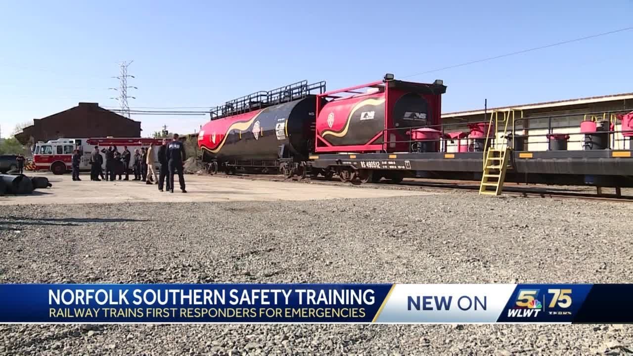 Cincinnati Firefighters, Other Ohio Safety Experts Take Part In Train Safety Exercise