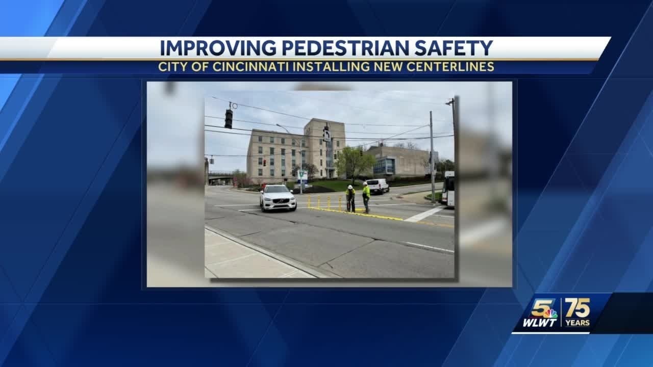 City Of Cincinnati Installing New Centerlines To Improve Pedestrian Safety