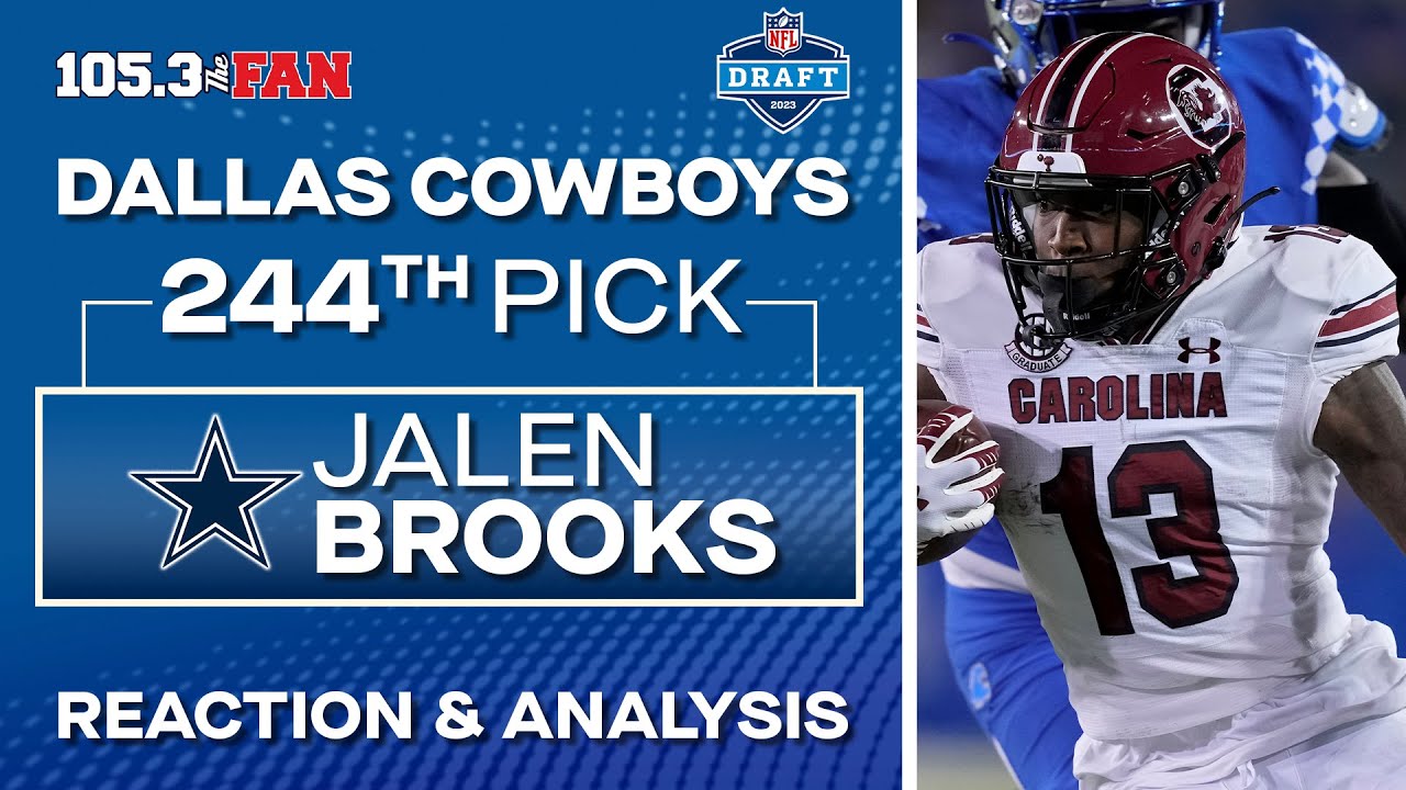 Cowboys Draft Jalen Brooks, South Carolina Wr With 244th Pick In 2023 Draft | Nfl Draft 2023