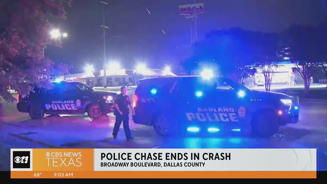 Dallas Police Chase Ends In Crash Near Garland, Injuries Unknown | Dallas News