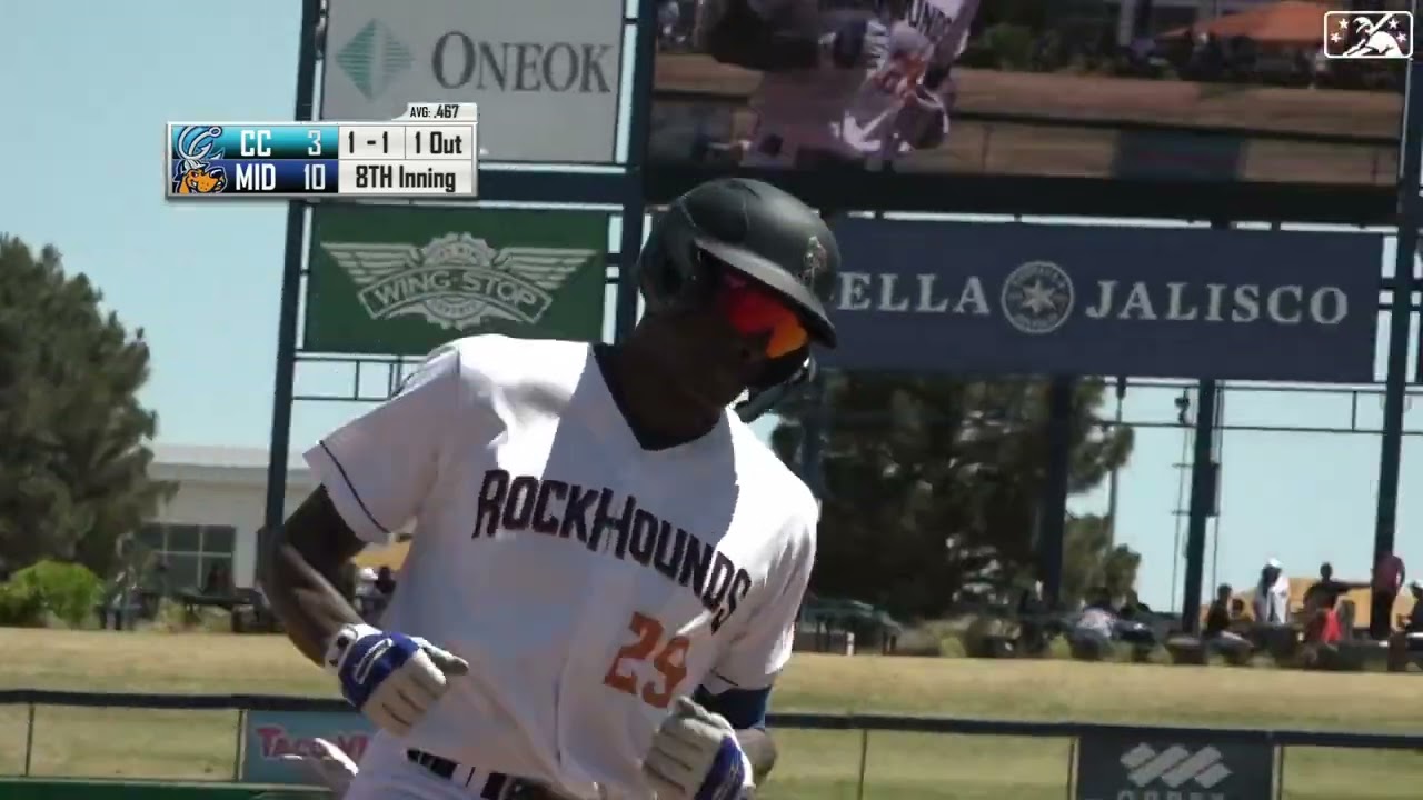 Denzel Clarke Cranks A Solo Home Run! | Oakland Athletics Prospect | 4/30/2023