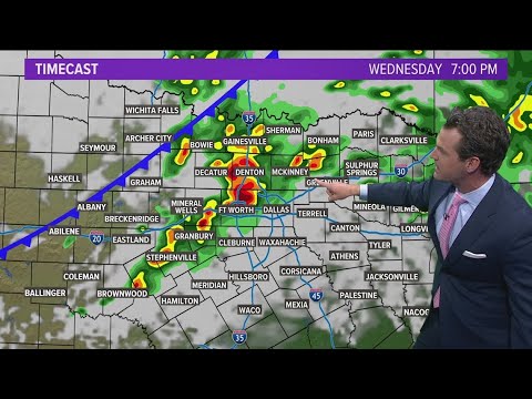 Dfw Weather: Timeline For Potential Severe Storms On Wednesday