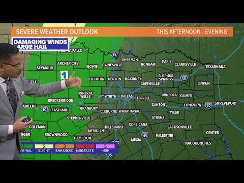 Dfw Weather: Wednesday Winds + Slight Severe Weather