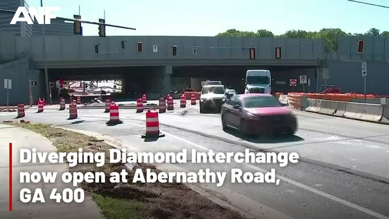 Diverging Diamond Interchange Now Open At Abernathy Road, Ga 400