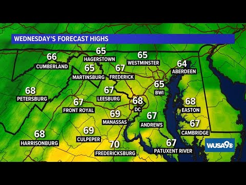 Dmv Evening Forecast: April 25, 2023 | Some Afternoon Showers Wednesday