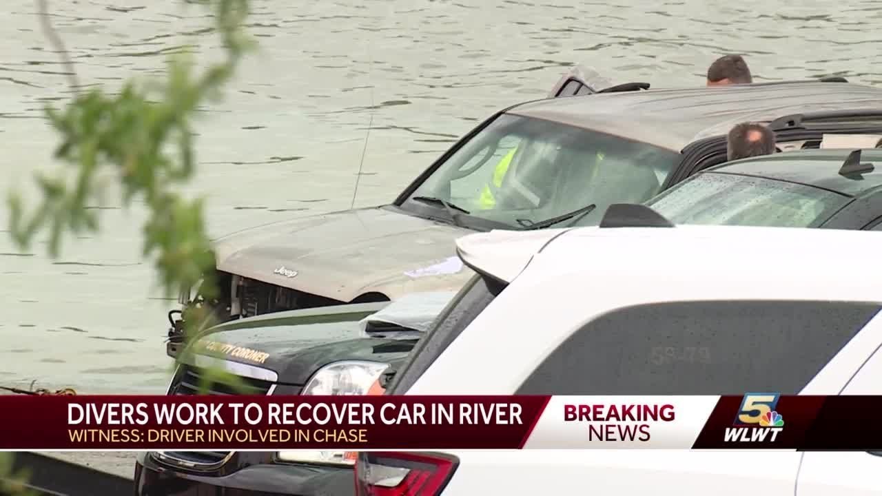 Emergency Crews Pull Body, Car Out Of Ohio River In Rising Sun