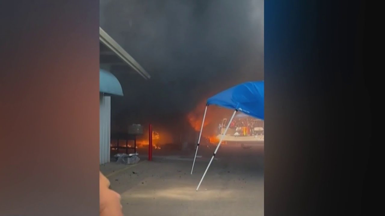 Firefighter, 3 Others Injured After Vendor Stall Catches On Fire At Traders Village Flea Market | Houston