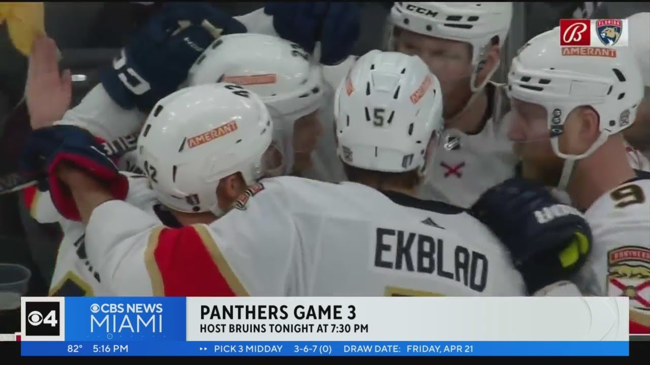 Florida Panthers Take It To Bruins, Tie Series 1 1 Head Home For Game 3