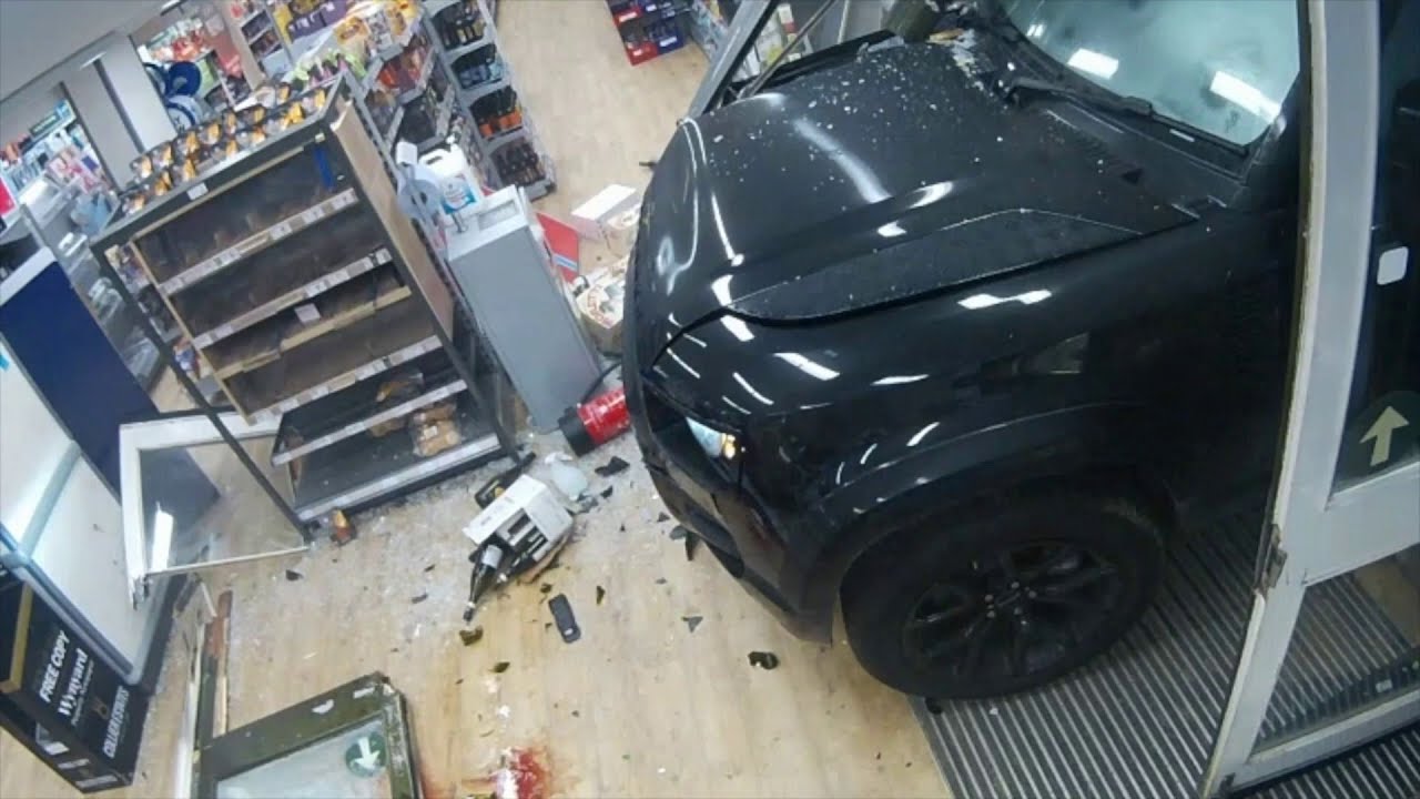 Former Premier League Footballer Crashes Car Through Shop Front | Houston