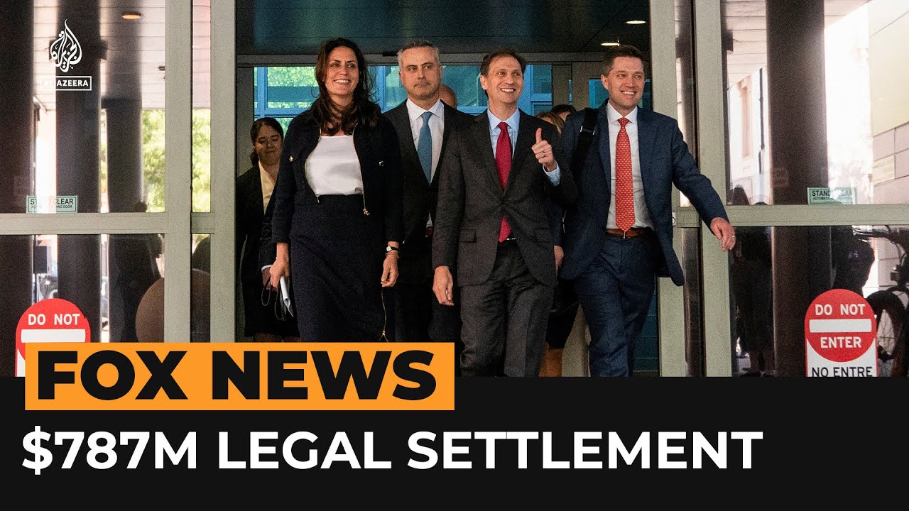 Fox News Settles Dominion Defamation Case For $787m | Al Jazeera Newsfeed