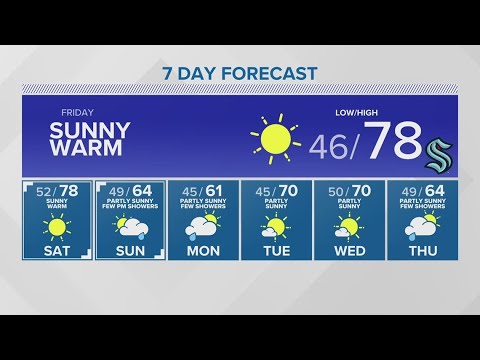 Friday And Saturday Temperatures In The High 70s | King 5 Weather