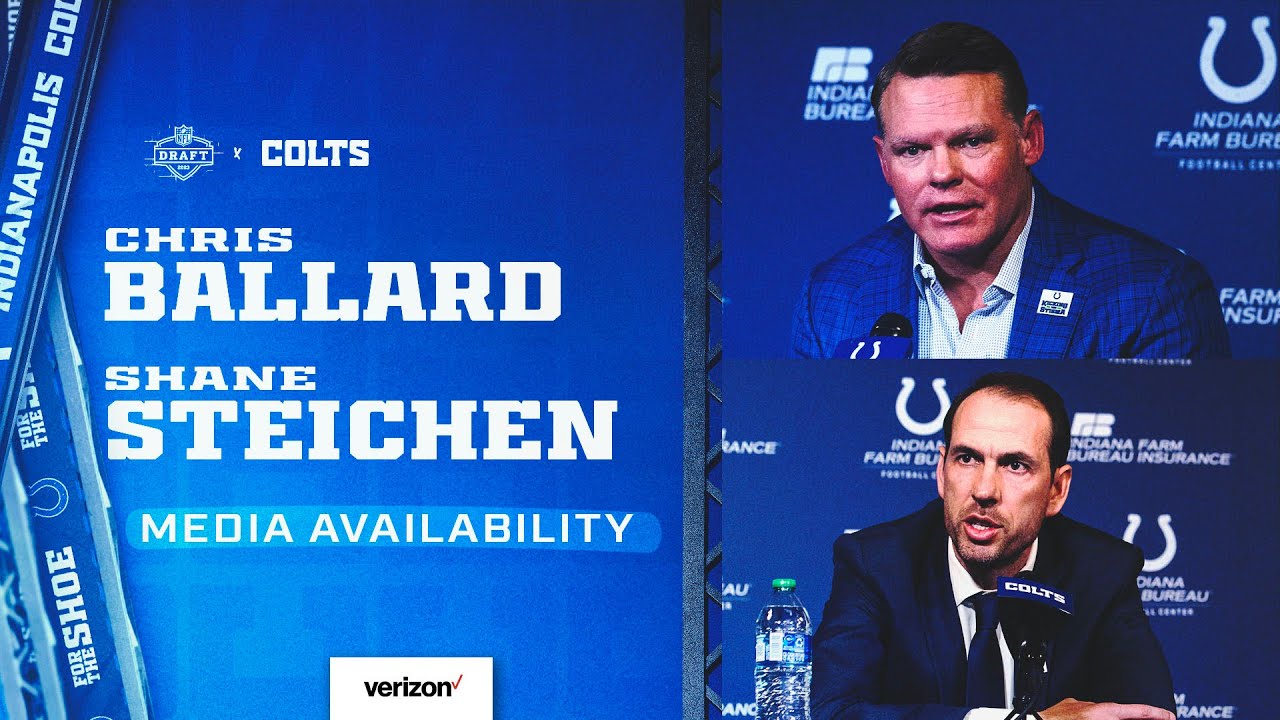 Gm Chris Ballard And Head Coach Shane Steichen Draft Press Conference