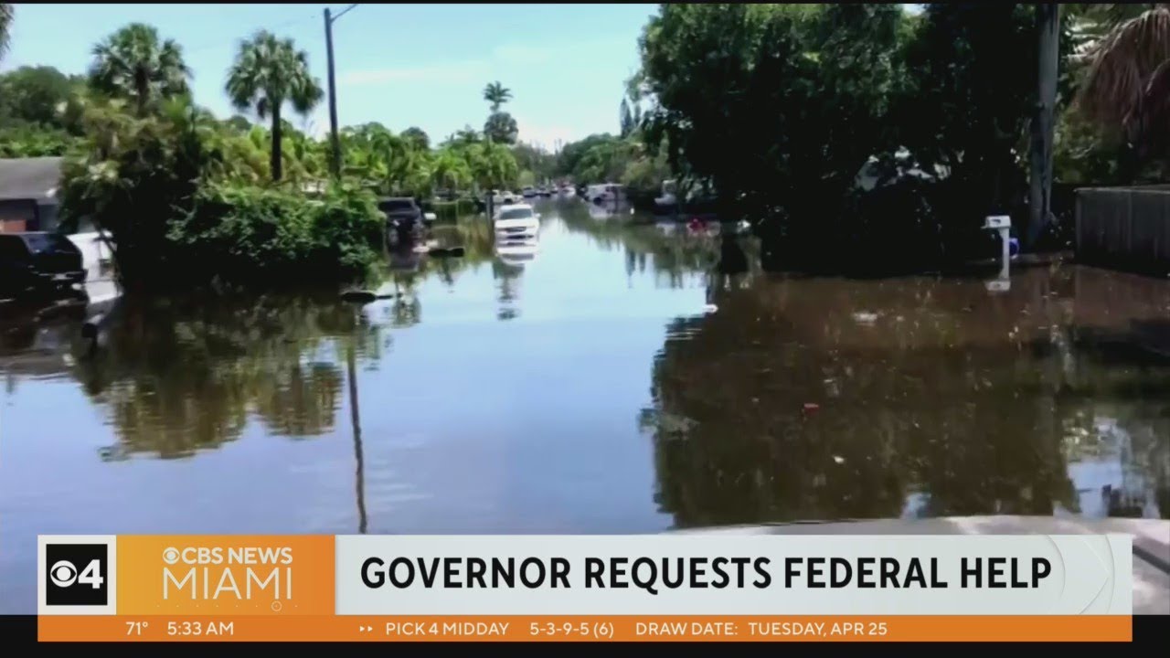 Gov. Desantis Requests Federal Help After Historic Flooding In Fort Lauderdale