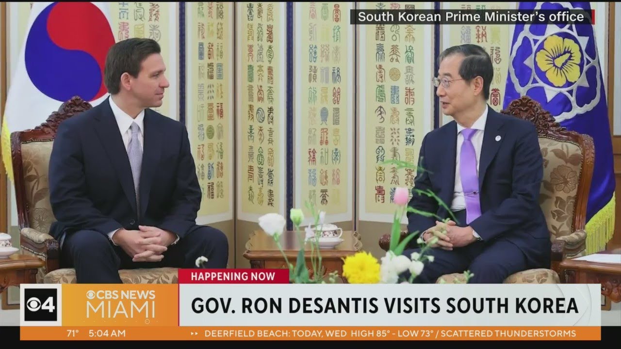 Gov. Desantis Talks Trade In South Korea