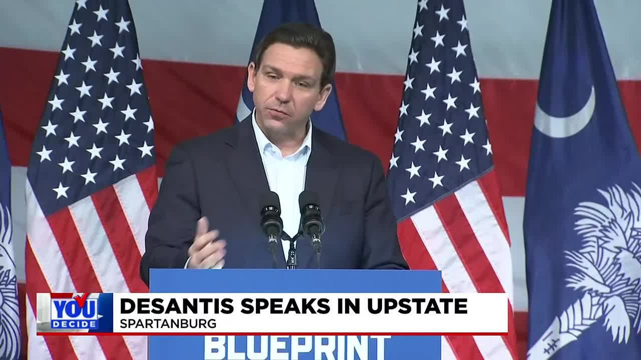 Gov. Ron Desantis Speaks In Spartanburg