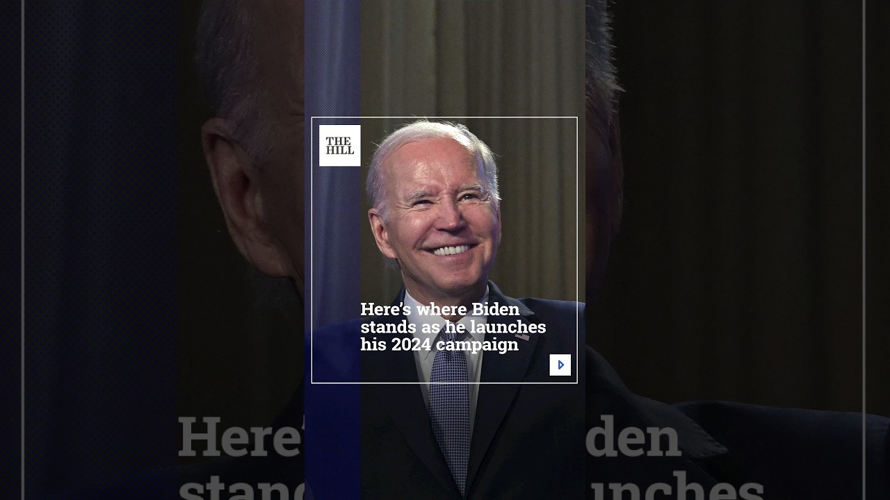 Here’s Where Biden Stands As He Launches His 2024 Campaign