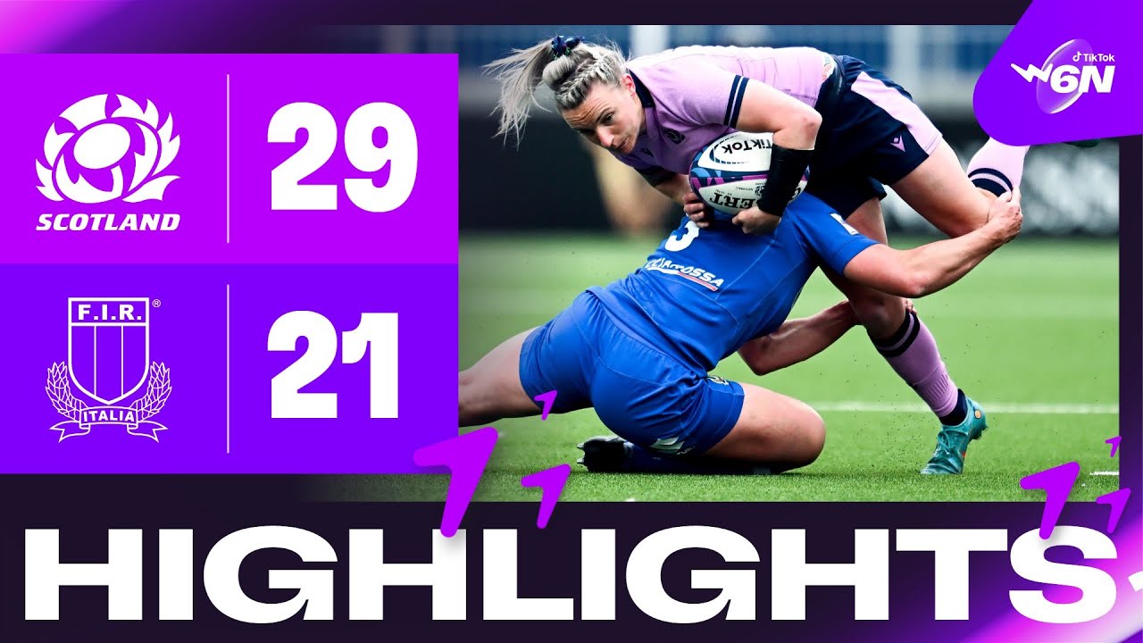 Highlights | Scotland V Italy | 2023 Tiktok Women’s Six Nations