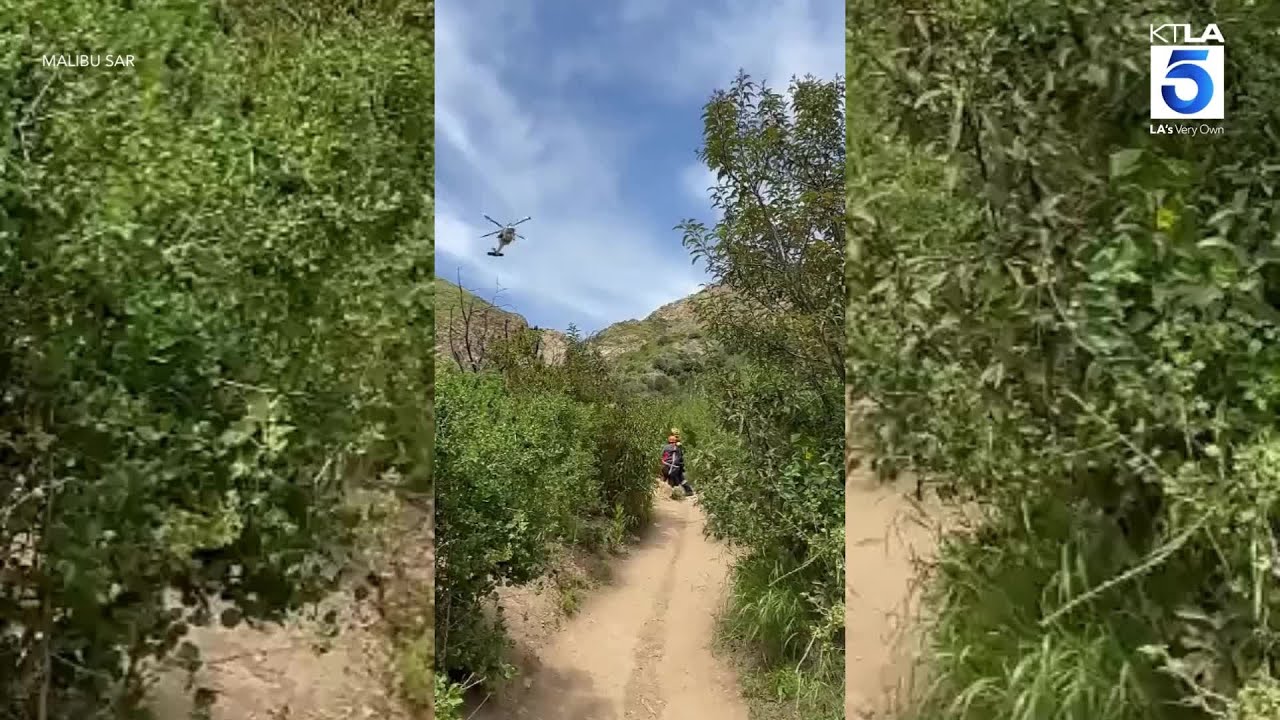 Hiker Rescued From Escondido Falls In Malibu