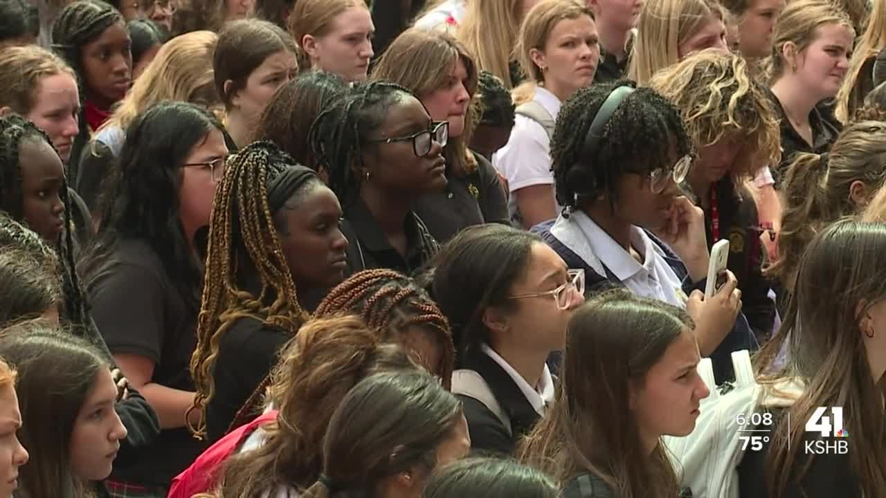 Hundreds Protest Gun Violence, Shooting Of Ralph Yarl At St. Teresa’s Academy Tuesday