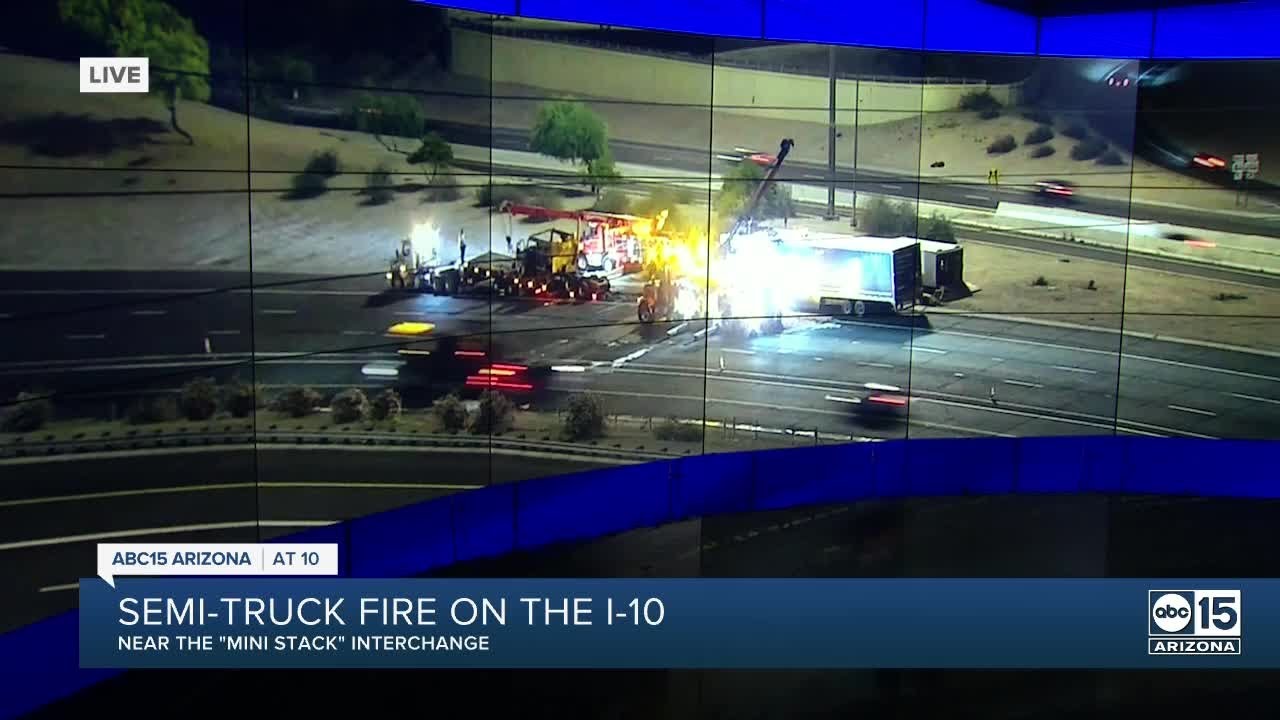 I 10 Westbound Closed At Mini Stack Due To Vehicle Fire