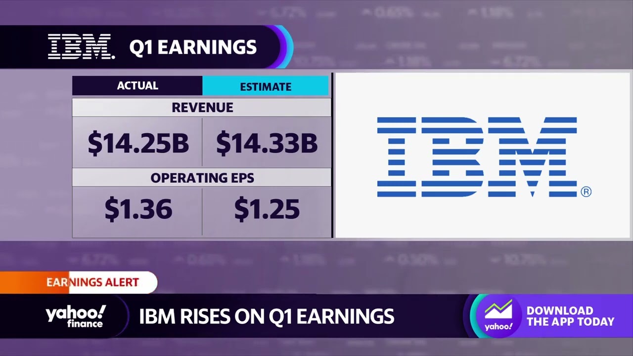 Ibm Stock Rises Following Q1 Earnings Beat, Revenue Miss