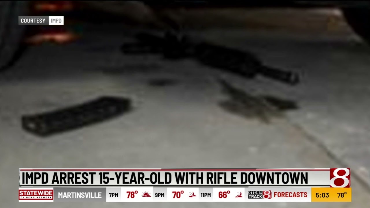 Impd Arrest 15 Year Old With Rifle Downtown