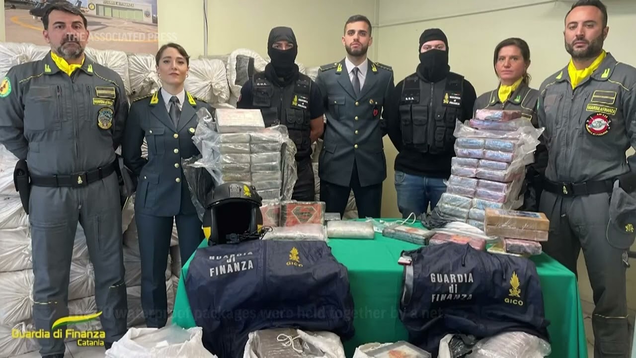 Italian Police Seize 2 Tons Of Cocaine Floating In Sea | Ap