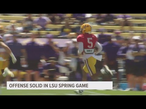 Jayden Daniels Shines In Lsu Football Spring Game | New Orleans News