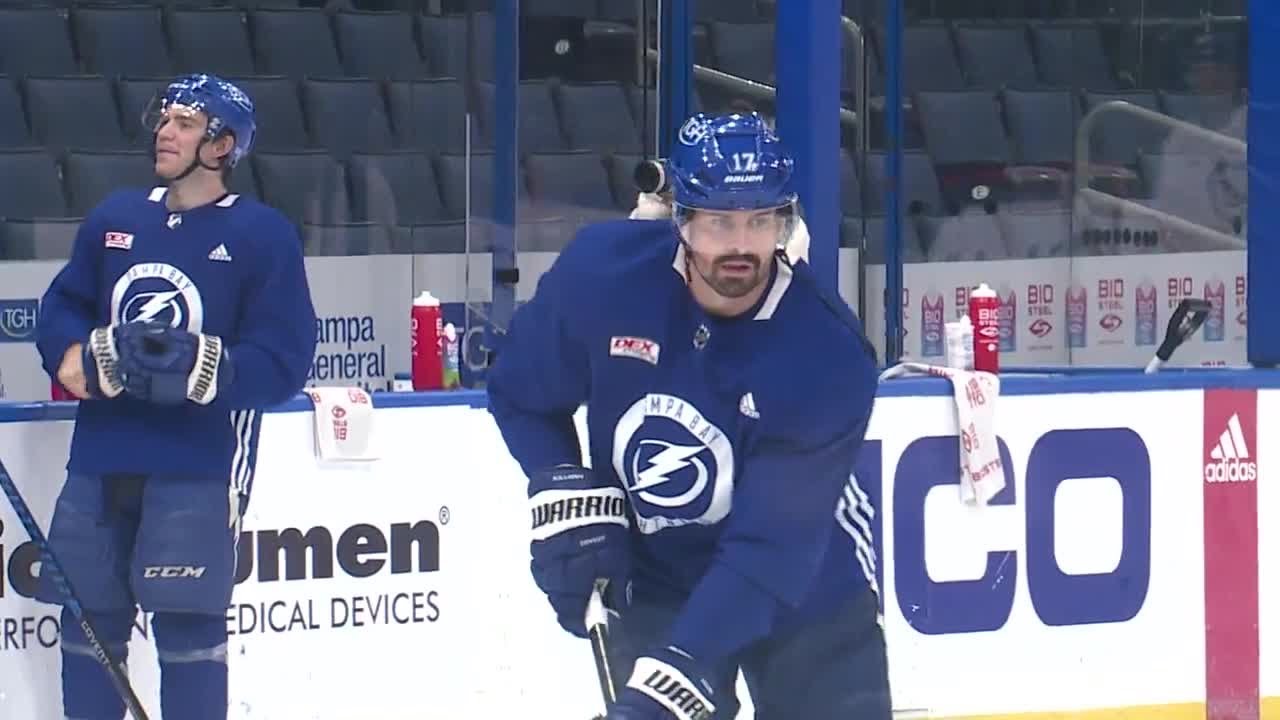 Jeannot Returns To Practice As Tampa Bay Lightning Prepares For Playoffs