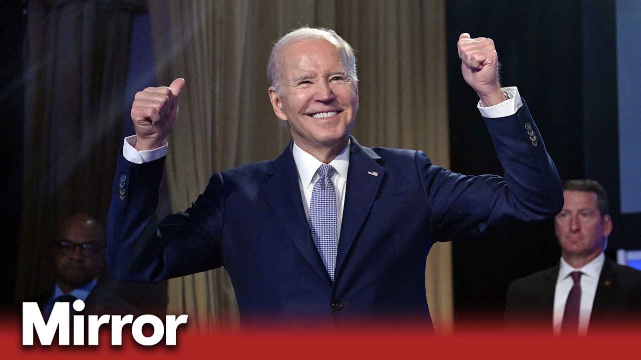 Joe Biden Enjoys Rapturous Crowd After Announcing 2024 Re Election Bid | Uk News