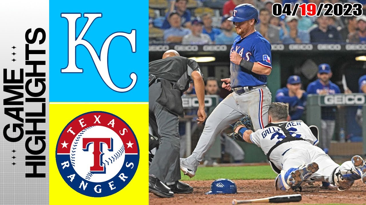 Kansas City Royals Vs Texas Rangers Game Highlights | Mlb To Day April 19, 2023 | Mlb 2023