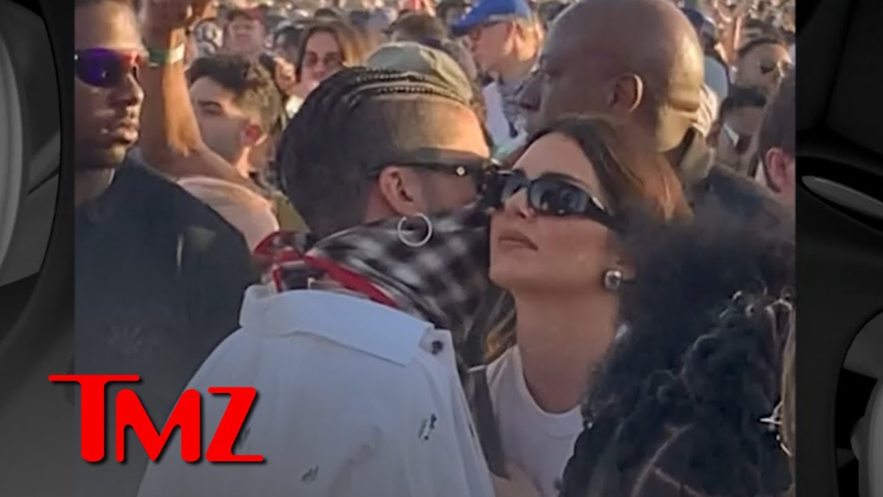 Kendall Jenner And Bad Bunny Getting Close, Having Fun At Coachella | Tmz Tv