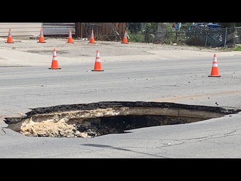 Large Sinkhole On West Side Prompts Road Closure