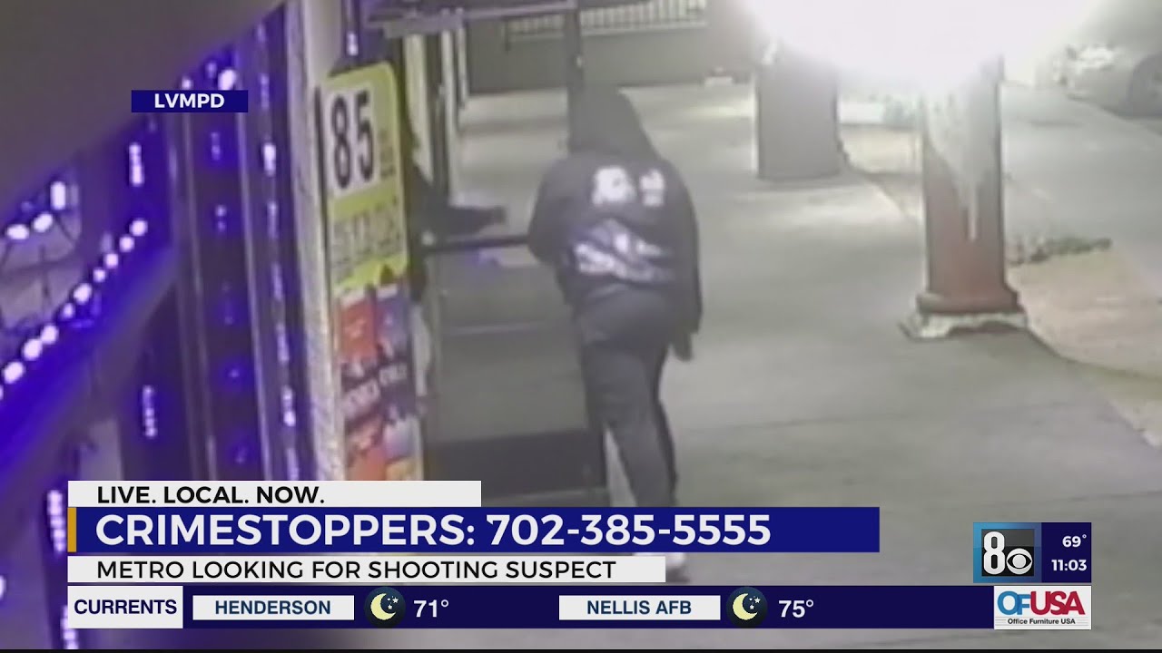 Las Vegas police release video of wanted suspect in central valley shooting