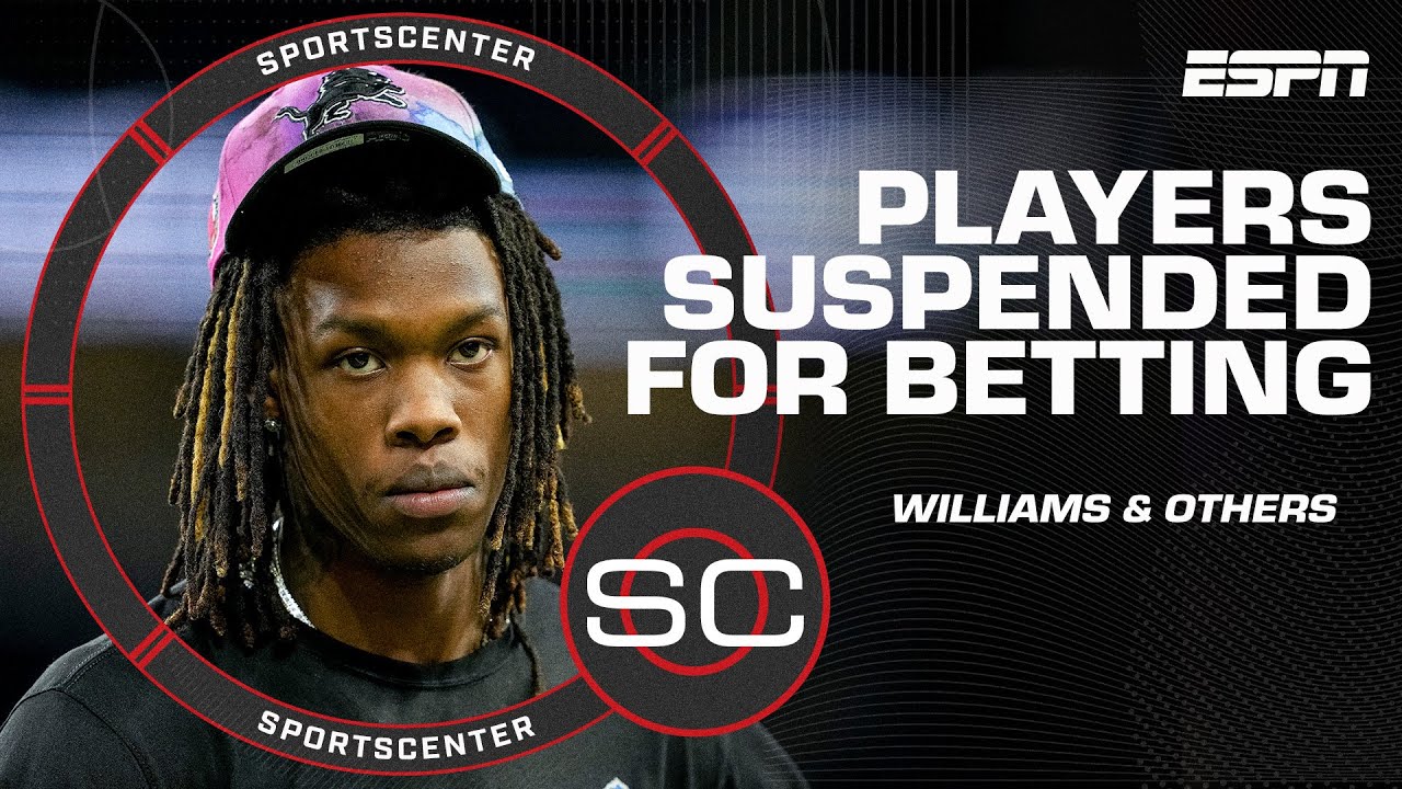 Lions Wr Jameson Williams Among Those Suspended For Betting | Sportscenter