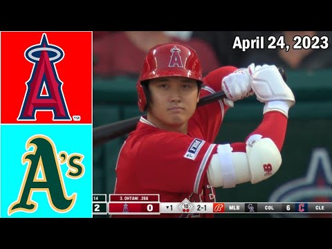 Los Angeles Angels Oakland Athletics April 24, 2023 | Mlb Highlights | Mlb Season 2023