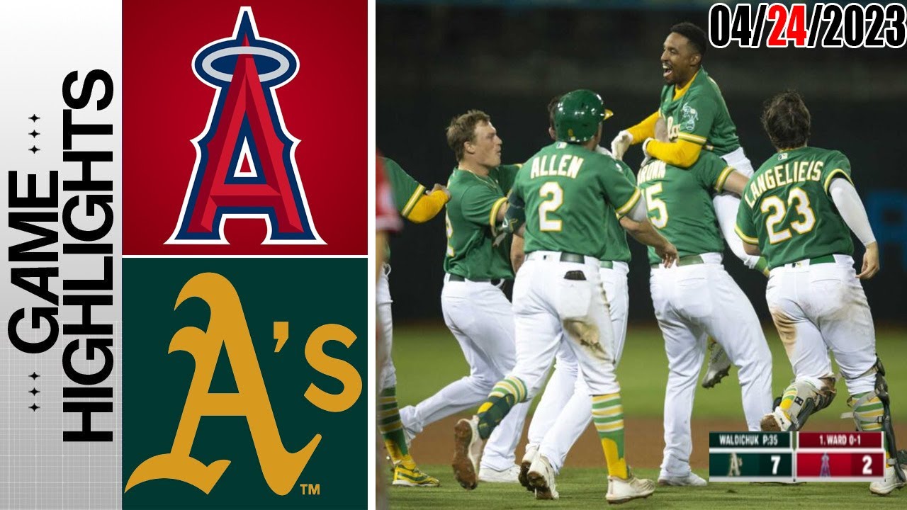 Los Angeles Angels Vs. Oakland Athletics Game Highlights | Mlb To Day April 24, 2023 | Mlb 2023