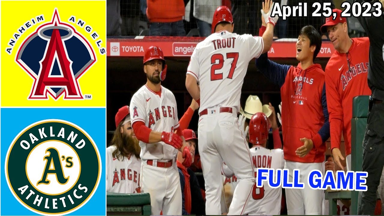 Los Angeles Angels Vs Oakland Athletics ( Full Game ) April 25, 2023 | Mlb Highlights 2023