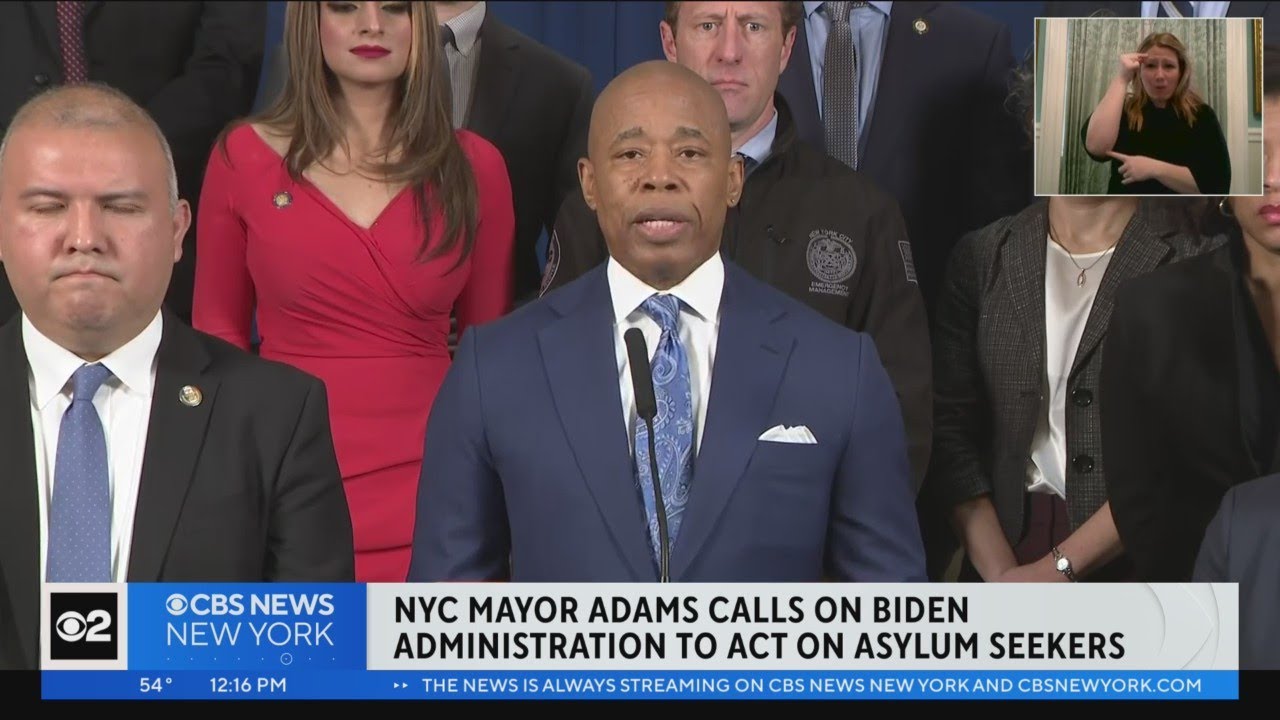 Mayor Eric Adams Again Calls For Federal Help On Asylum Seekers